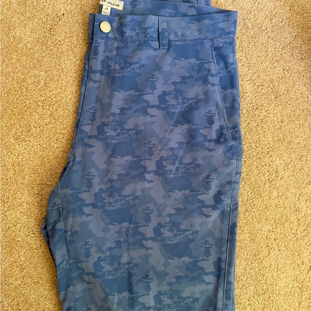 Peter Millar Blue Camouflage shorts